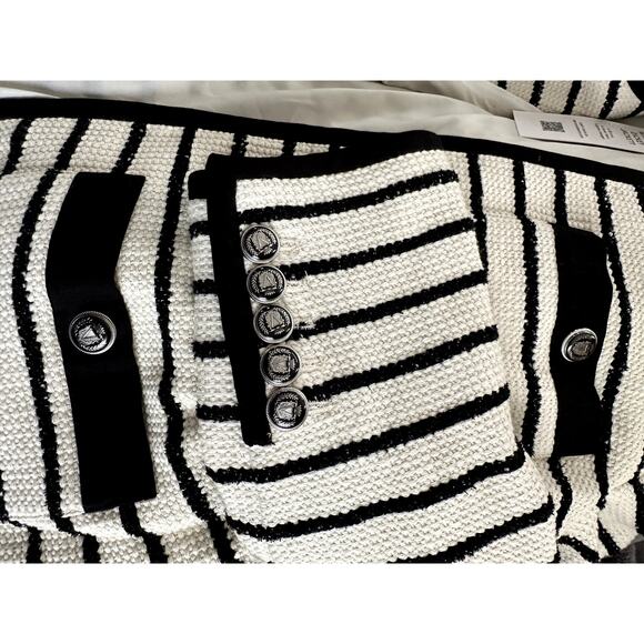 $798 NWT Veronica Beard Foster Dickey Jacket Blazer Tweed Black & White Sz 8 - Picture 10 of 11